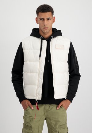 PUFFER - Weste - jet stream white