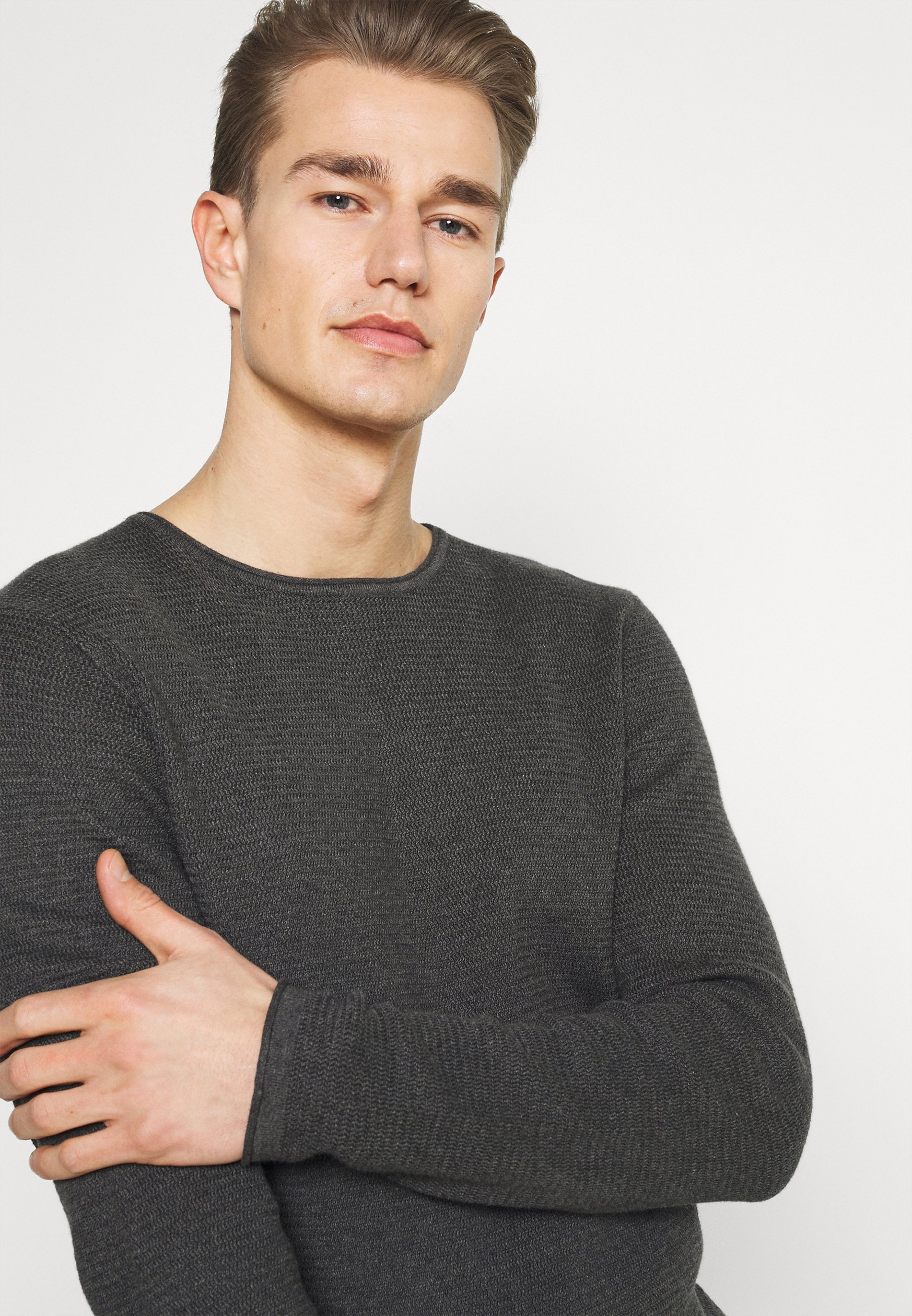 Homme ZIGZAG STRUCTURED CREWNECK - Pullover Homme ZIGZAG STRUCTURED CREWNECK - Pullover