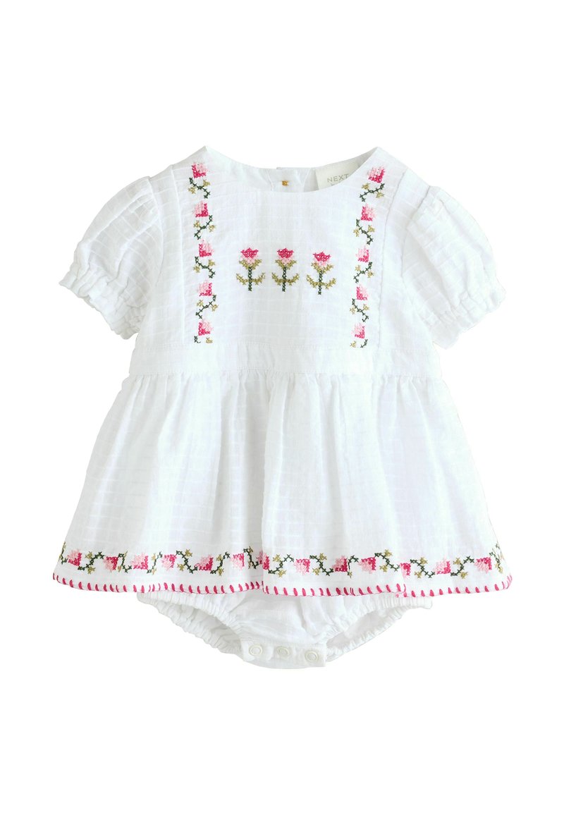 Next - REGULAR FIT  - Mono - ecru embroidered, Ampliar