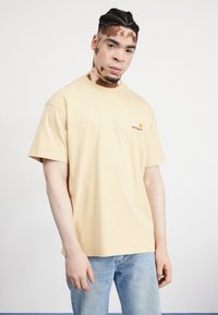 Carhartt WIP - AMERICAN SCRIPT - T-shirt basic - rattan Miniatuurafbeelding 1