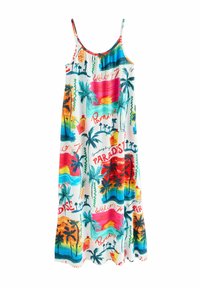 Next REGULAR FIT- TRAPEZE SHAPE RUCHED - Haljina od žerseja - white