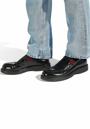 Scarosso MILO BRIGHT - Business loafers - black brushed calf