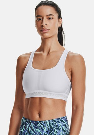 CROSSBACK MID  - Medium support sports bra - white