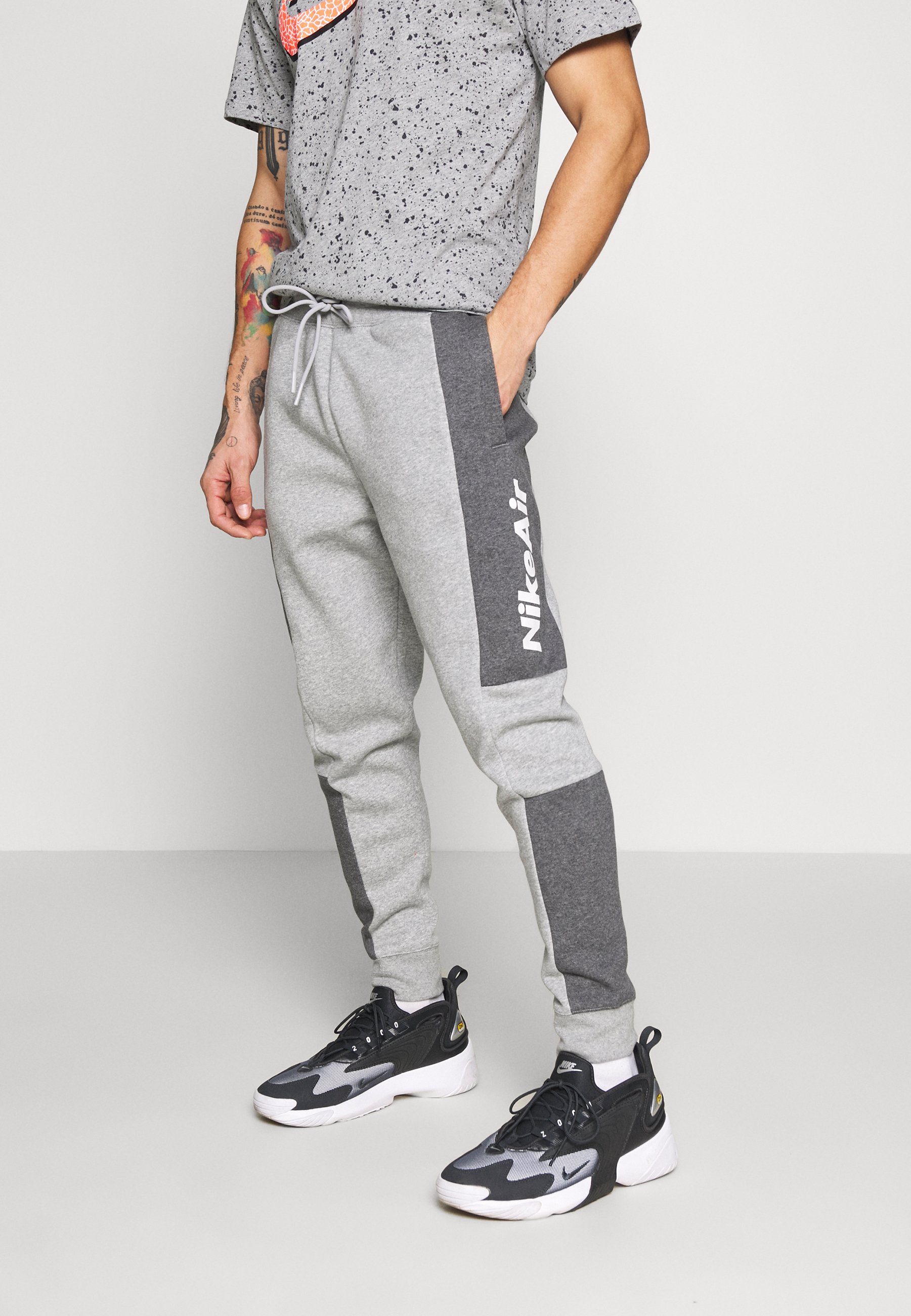 nike dark grey heather tracksuit