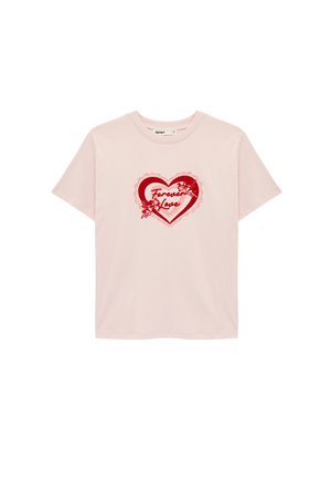 HEART  - T-shirt imprimé - pink