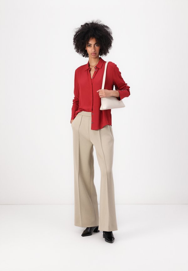 TECHNICAL WIDE LEG PANT - Trousers - aluminum2