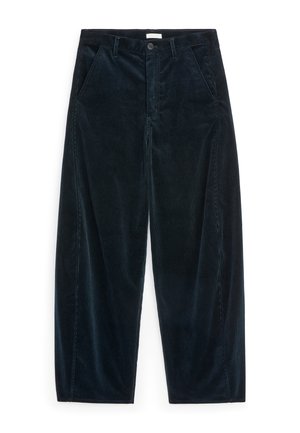 ARKET, ARKET CORDUROY BARREL TROUSERS - Pantalon classique - blue
