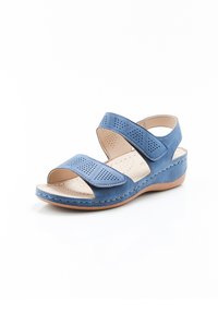Damart OUVERTURE TOTALE PIEDICAL - Sandalias de cuña - blue