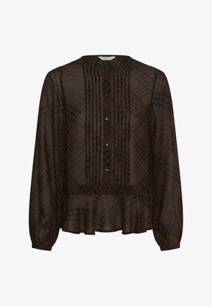 Part Two, CANTALINEPW SHIRT - Bluse - brown check print