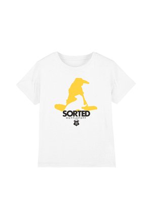 Cotton Soul, HARRY POTTER HUFFLEPUFF SORTED UNISEX - Print T-shirt - white
