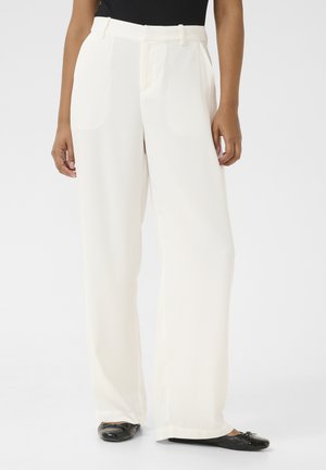 Cream CRCOCAMIA - Trousers - snow white