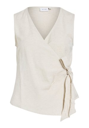 VILA, Sleeveless VIPRISILLA V-neck - Top - super light natural