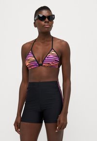 Puma SWIM WOMEN HIGH WAIST HOTPANTS  - Κάτω μέρος μπικίνι - black