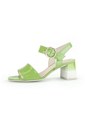 Gabor High heeled sandals - gr green degrade