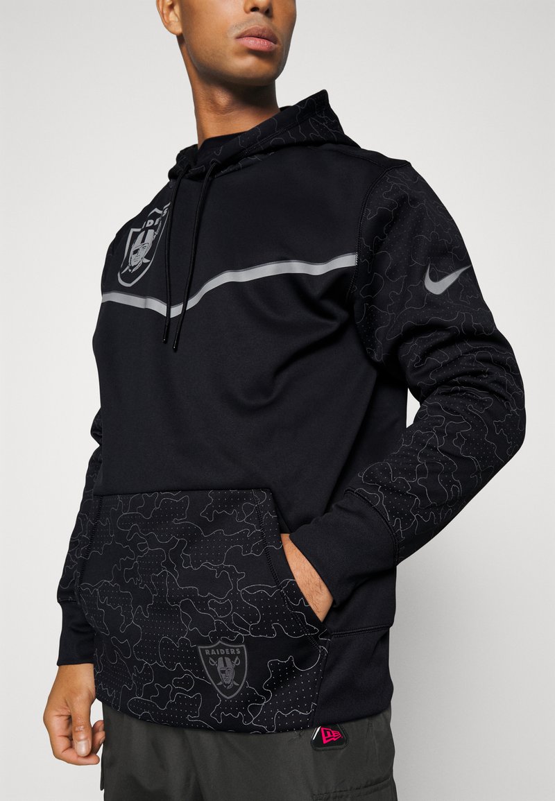 Nike Performance NFL LAS VEGAS RAIDERS MENS THERMA HOODIE - Sudadera con cremallera black/negro - Zalando.es
