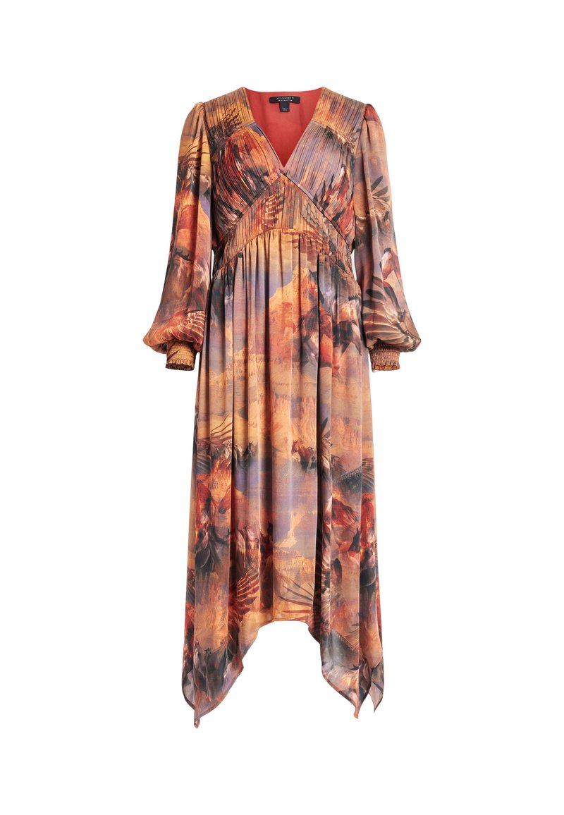 AllSaints Jurk bruin AllSaints Jurk bruin