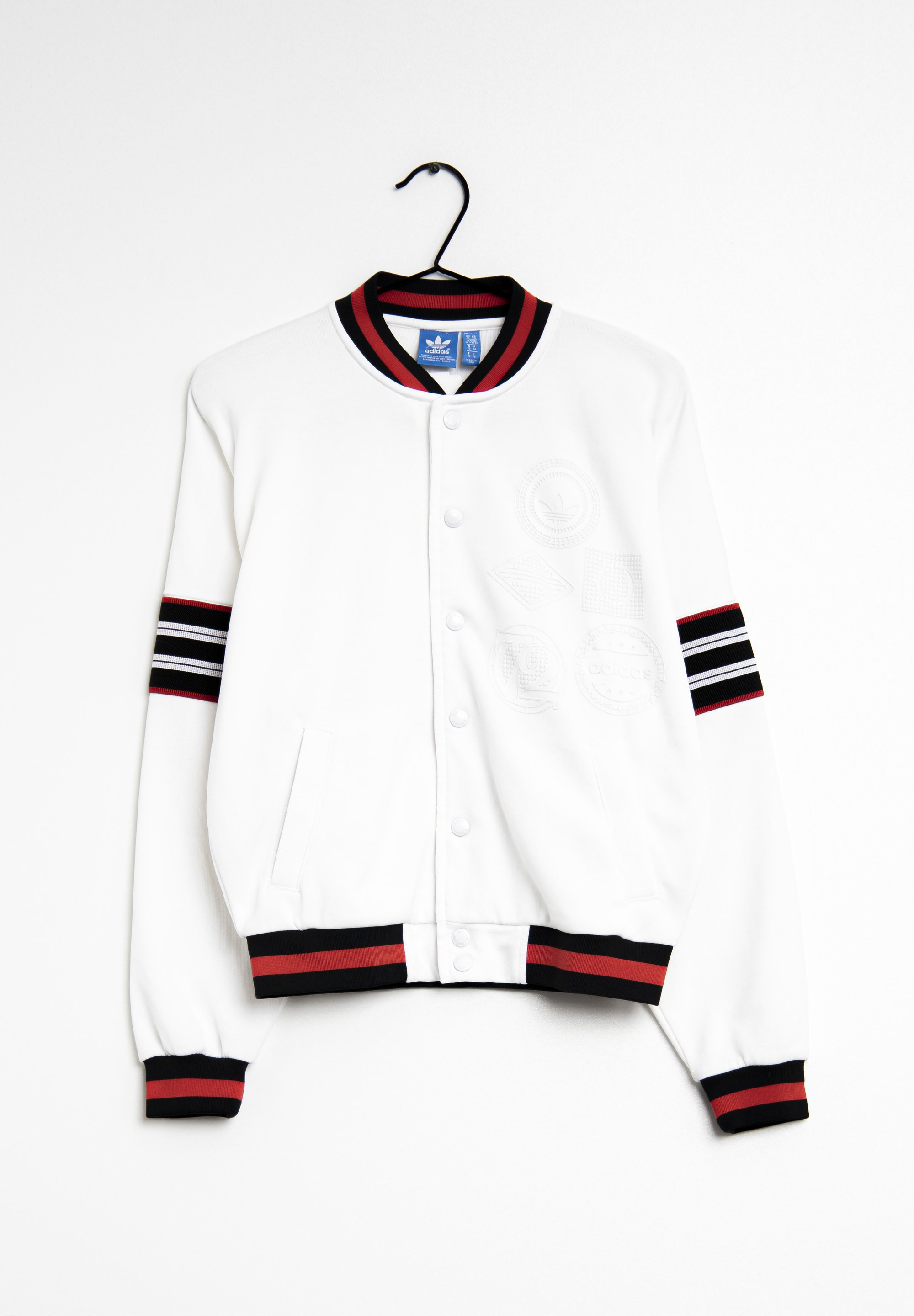 adidas white cardigan