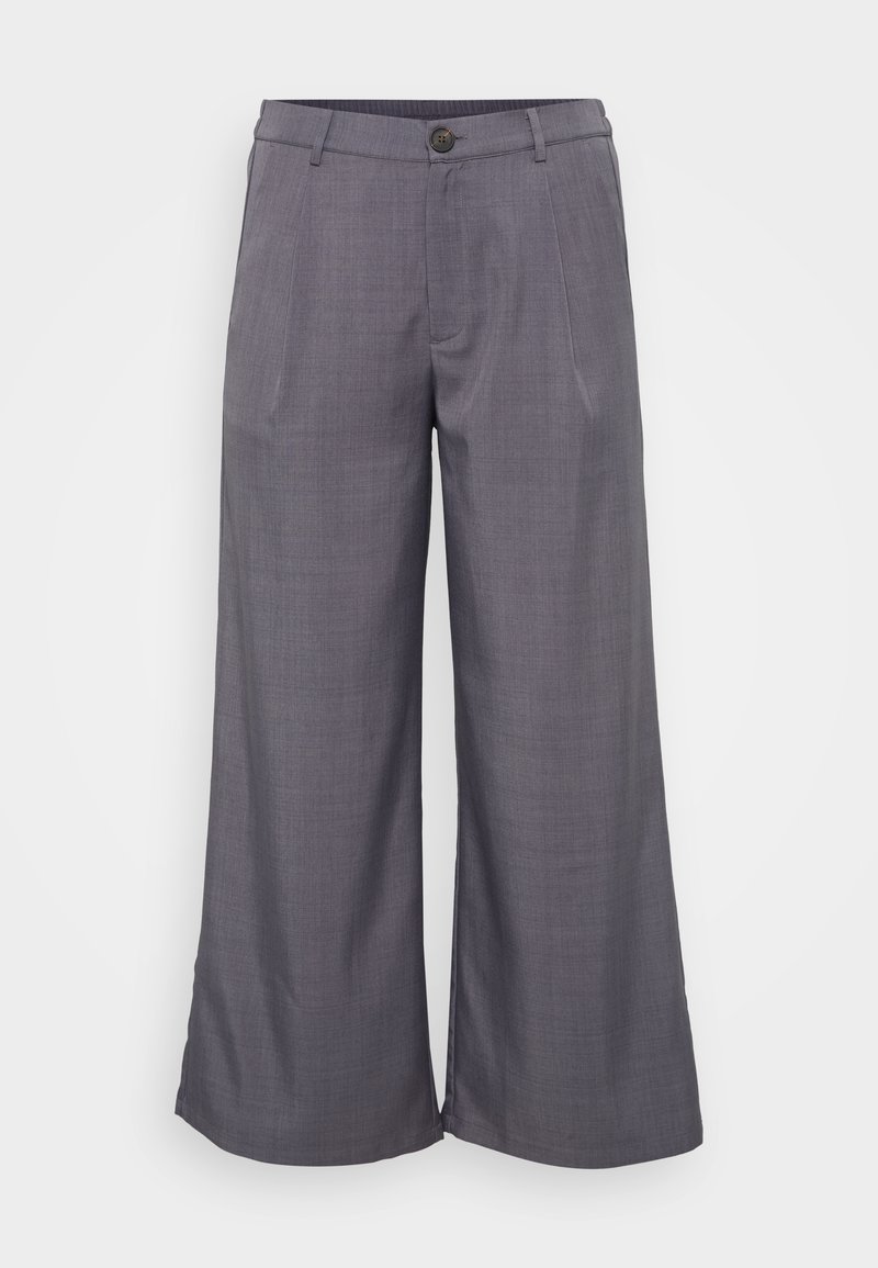 ONLY Carmakoma Broek donkergrijs gemêleerd