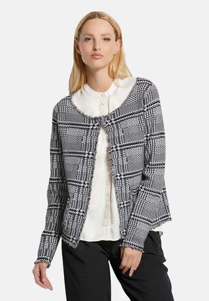 MADELEINE, IN TWEED-OPTIK - Gilet - black   white