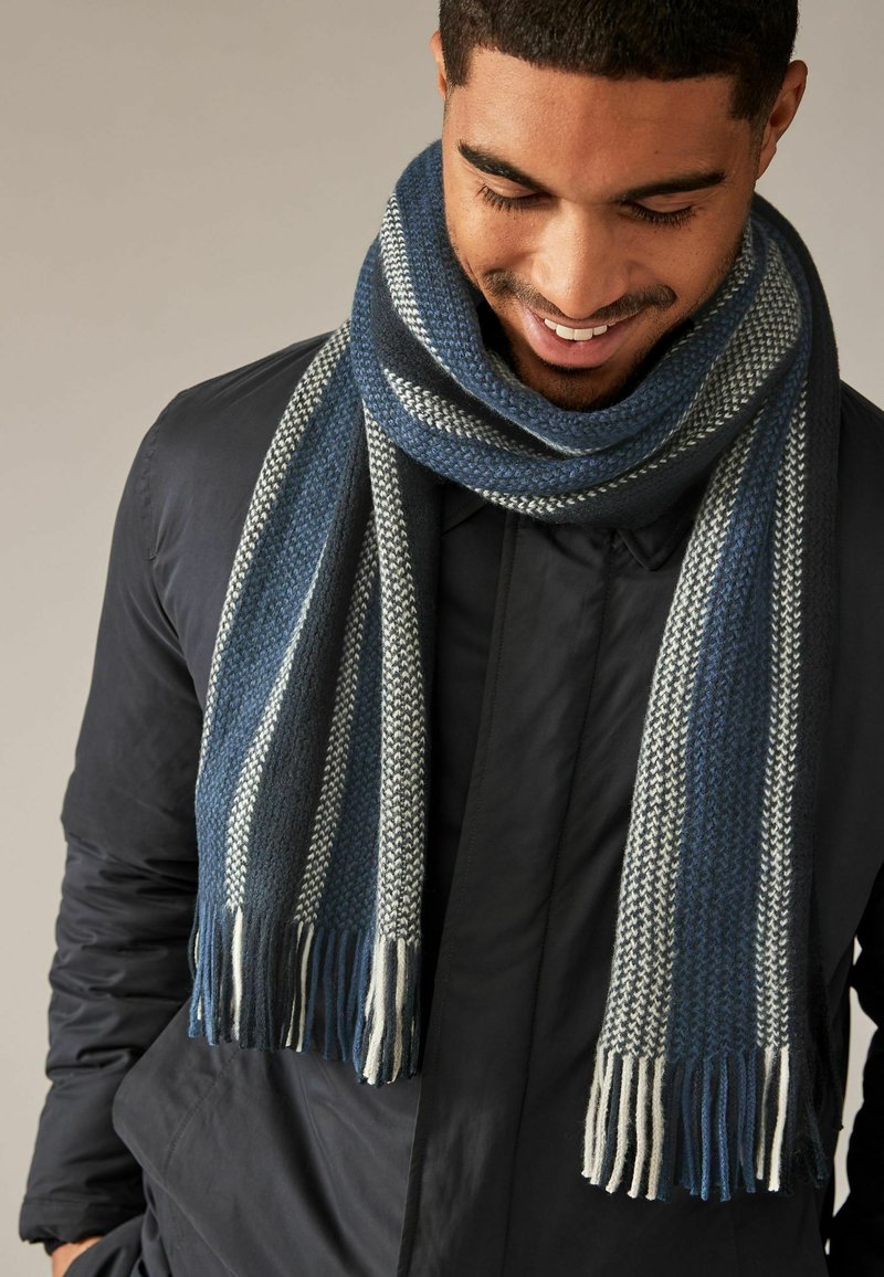 Next STRIPE - REGULAR FIT - Schal - blue