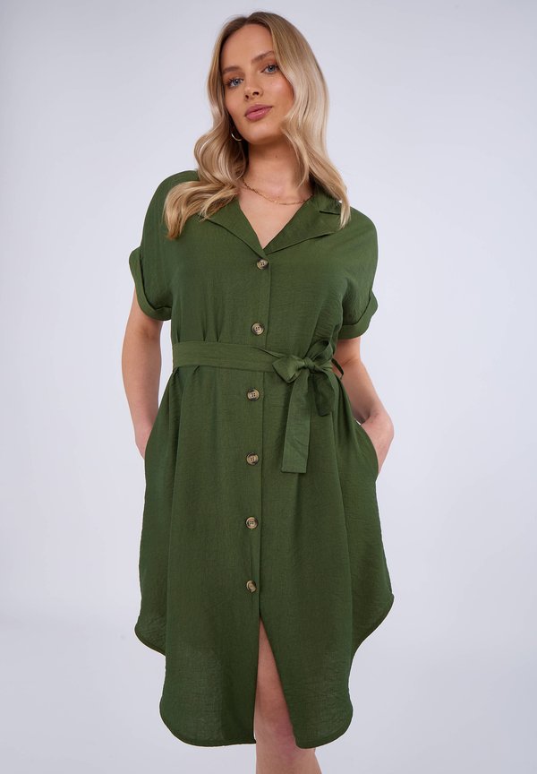 Blusenkleid - khaki