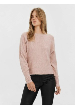 VMRUBELLEFILE BOATNECK - Stickad tröja - misty rose