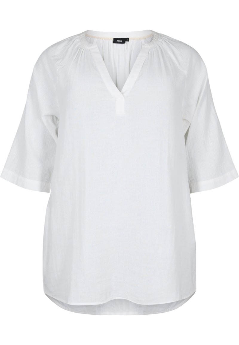 Zizzi 3/4 SLEEVE Tunica bright white/bianco Zalando.it