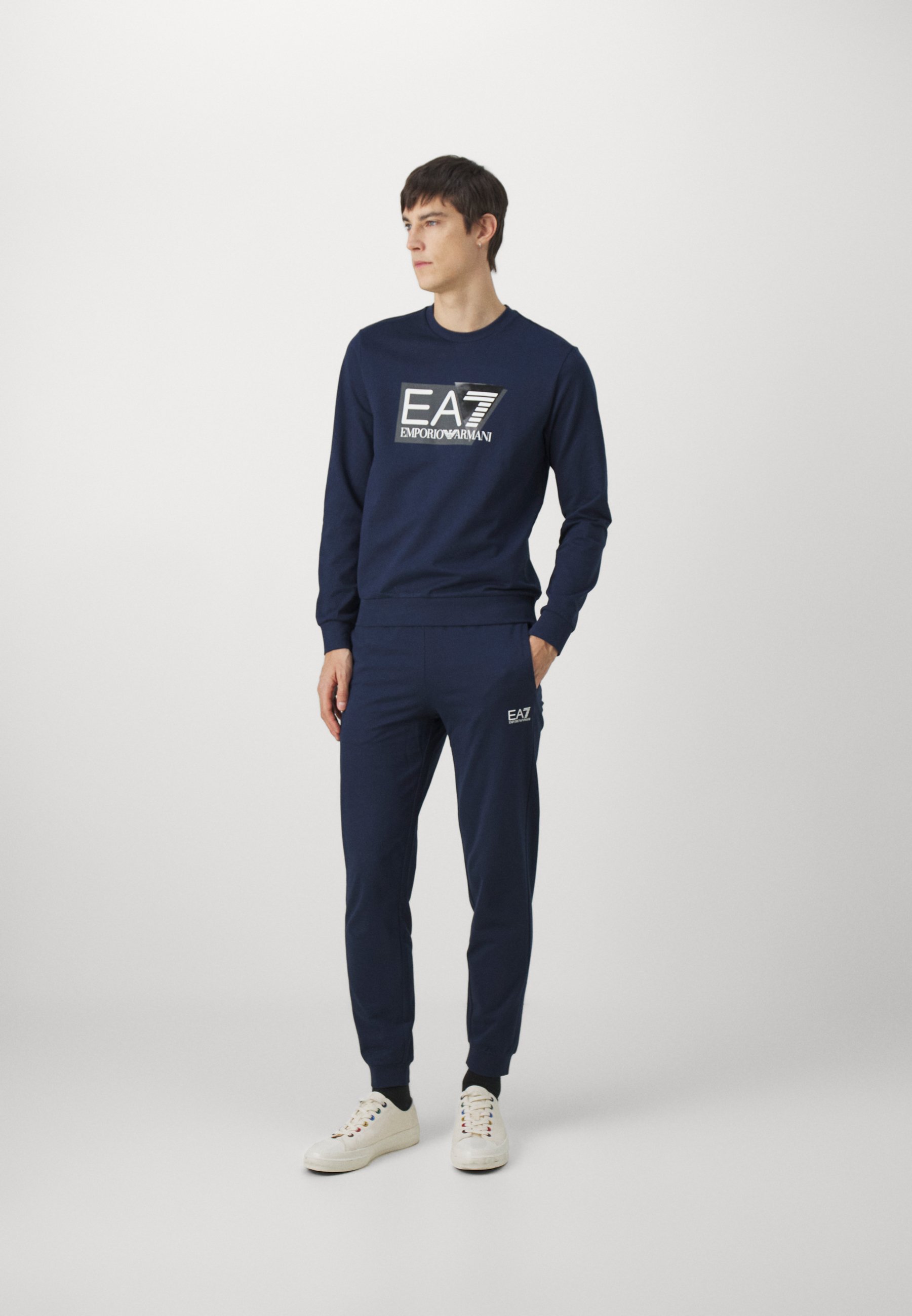 navy armani tracksuit