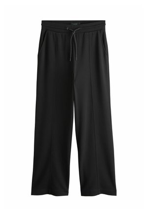 PREMIUM WIDE JOGGERS   - Verryttelyhousut - black