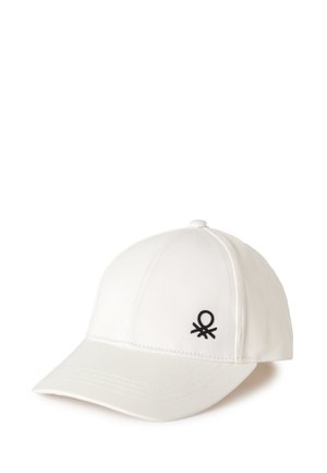 United Colors of Benetton CANVAS BASEBALL CAP - Gorra - white