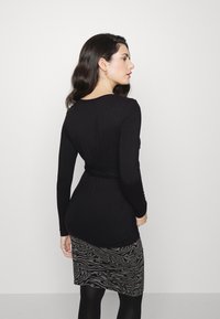 Lindex Maternity MOM WRAP - Camisola de manga comprida - black