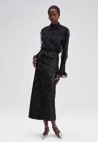 Touché Privé - SEQUIN  - Suknja A kroja - black Minijatura 1