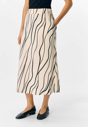 Object MIDI PRINT - Jupe trapèze - sandshell