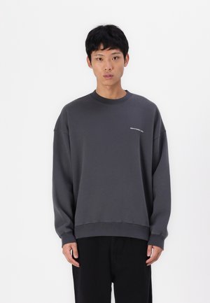 Abercrombie & Fitch Micro-Logo Crew Sweatshirt - Sportinis megztinis - gray