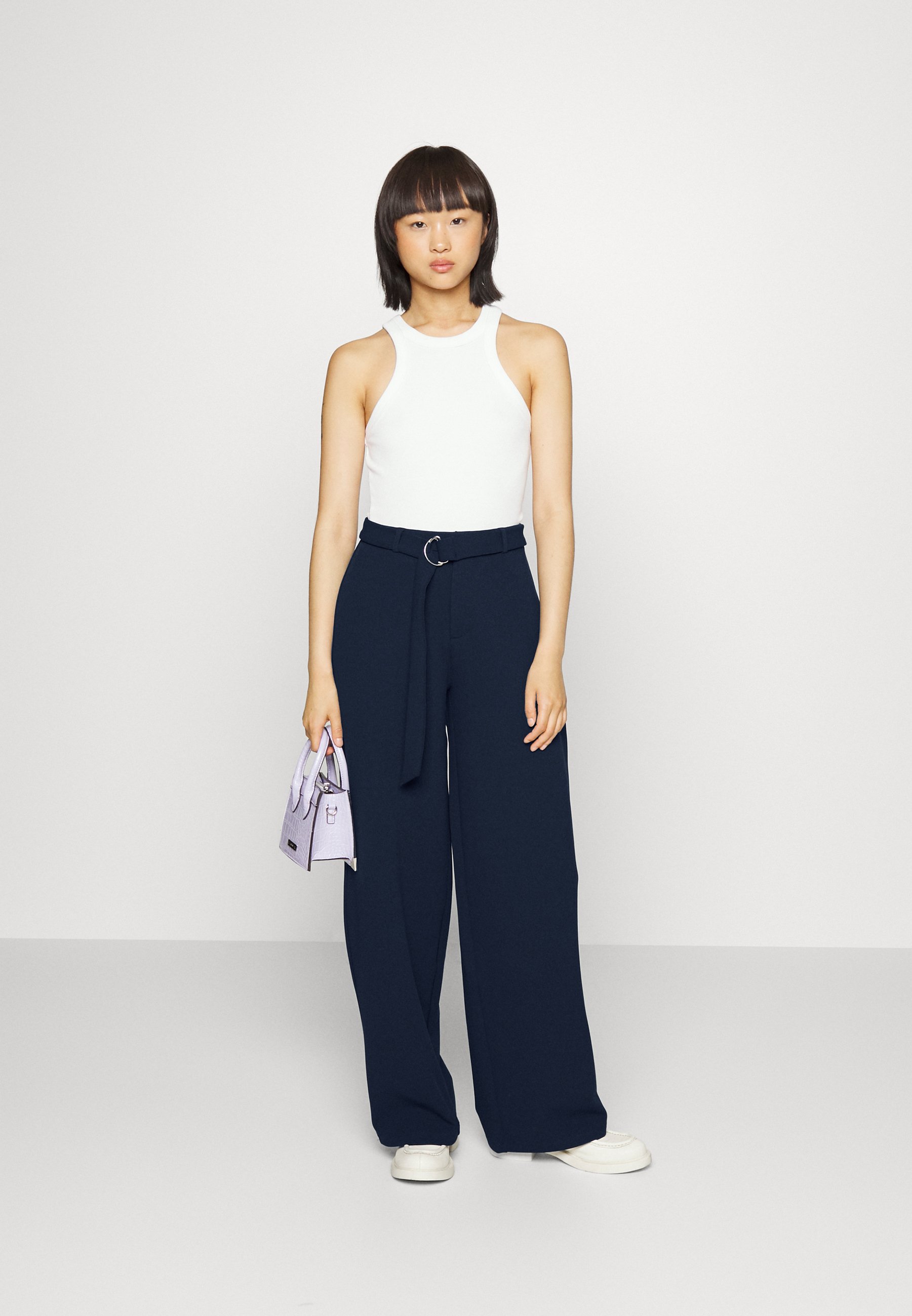Anna Field Petite Broek - dark blue/donkerblauw - Zalando.nl