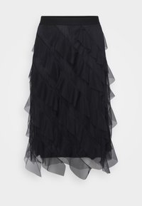 CARLAFALDA CALF SKIRT - A-line skjørt - black