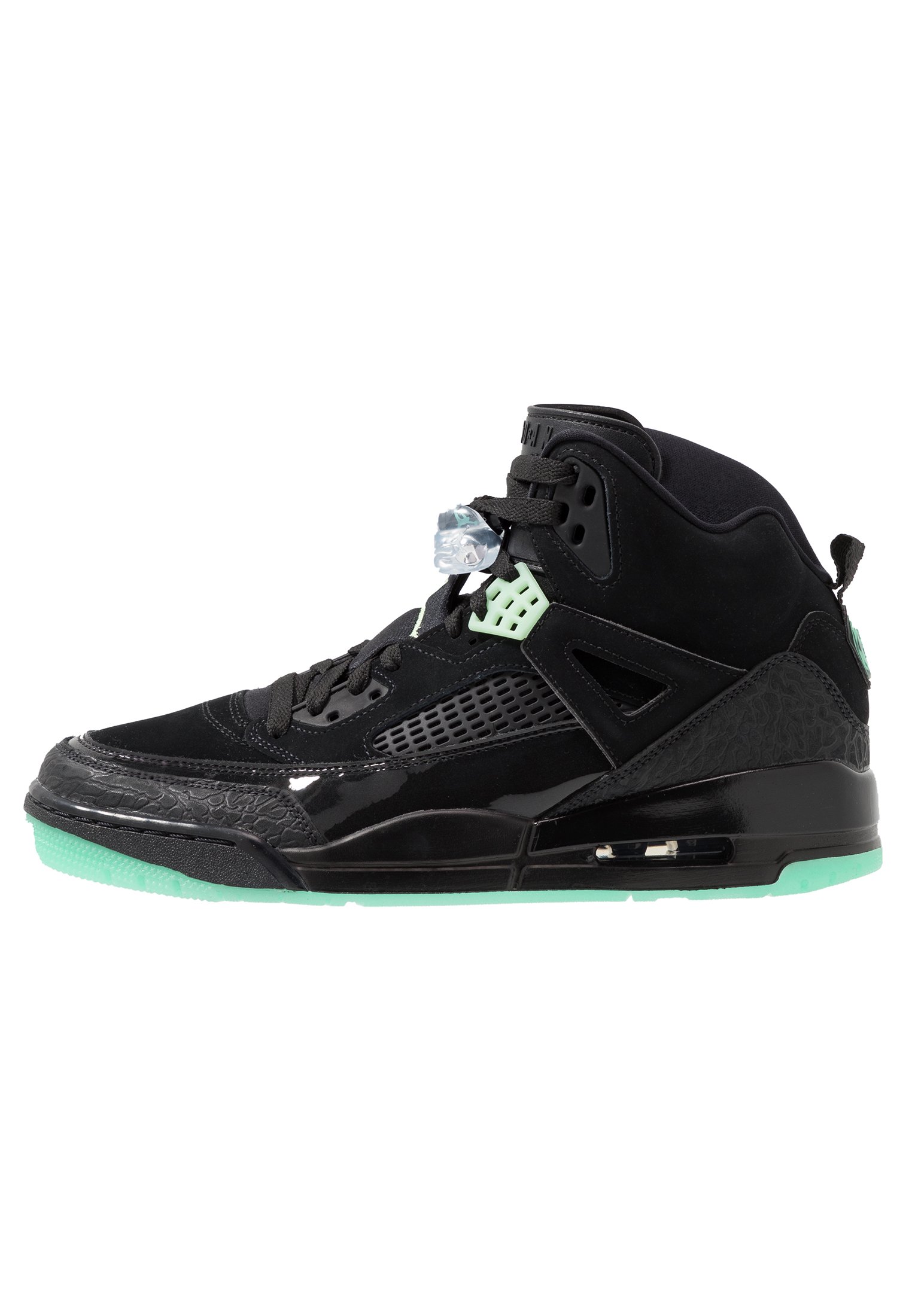 nike air jordan spizike green glow