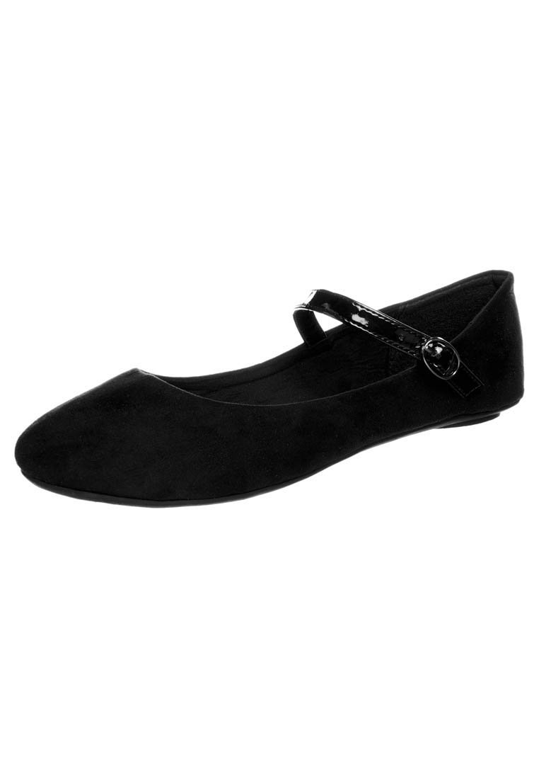 Even&Odd Ankle strap ballet pumps black Zalando.co.uk