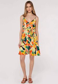 Apricot COLOURBLOCK LEAF MINI - Freizeitkleid - green