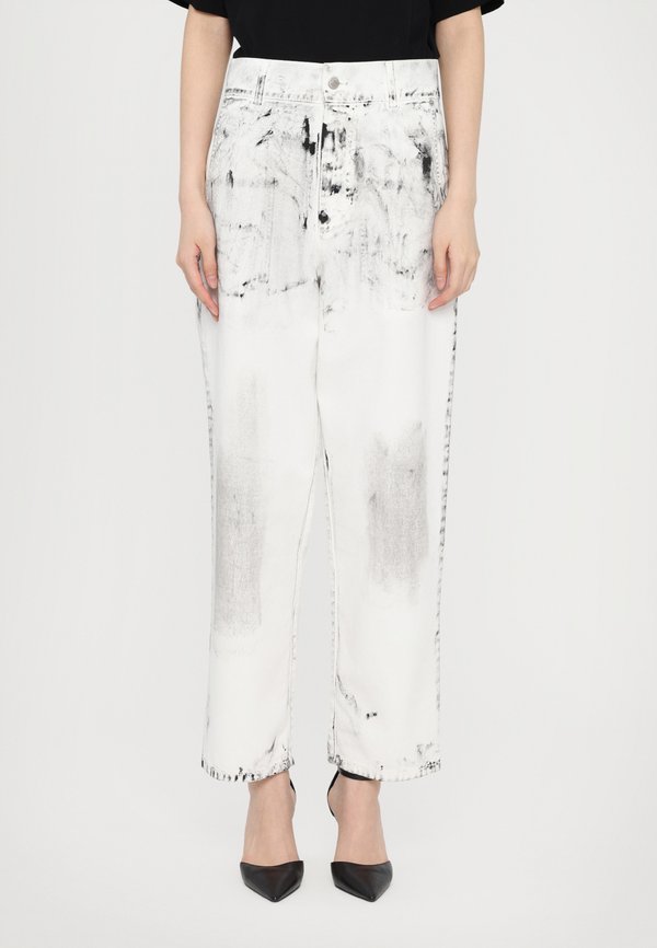 LAUREL CROWN EMBLEM - Wide Leg - fantasia bianco