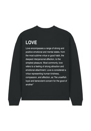 LOVE DEFINITION UNISEX  - Sweater - black