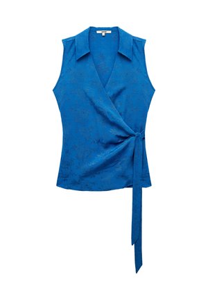 WRAP FLORAL - Blouse - dark blue