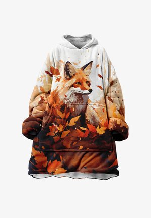 Mr. GUGU & Miss GO BLANKET AUTUMN FOX - Mikina s kapucňou - orange