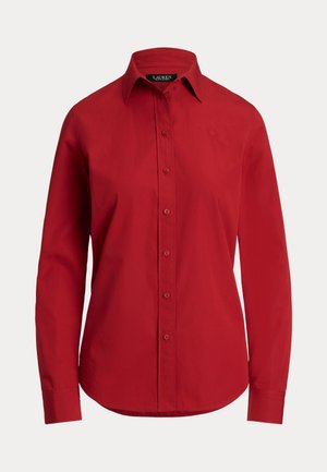 Lauren Ralph Lauren Featherweight Cotton Shirt - Button-down blouse - madison red
