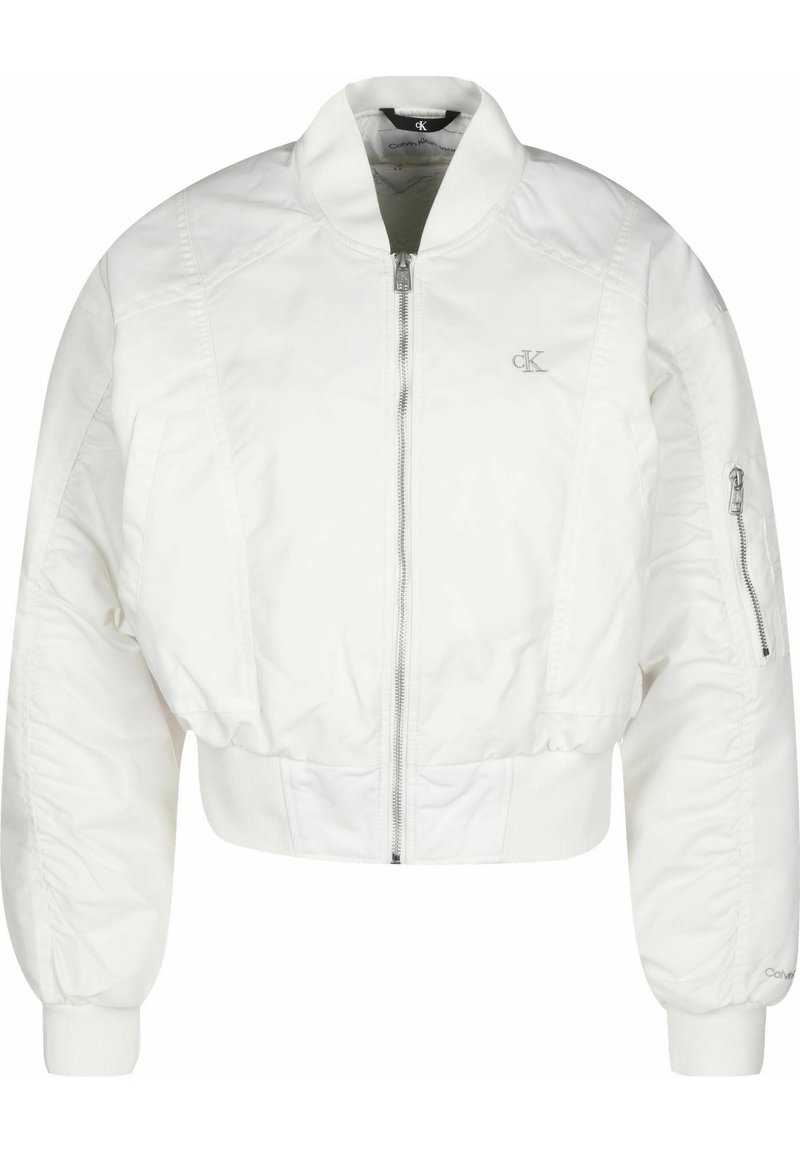 Calvin Klein Jeans - CROPPED - Bomberjacke - ivory, Vergrößern