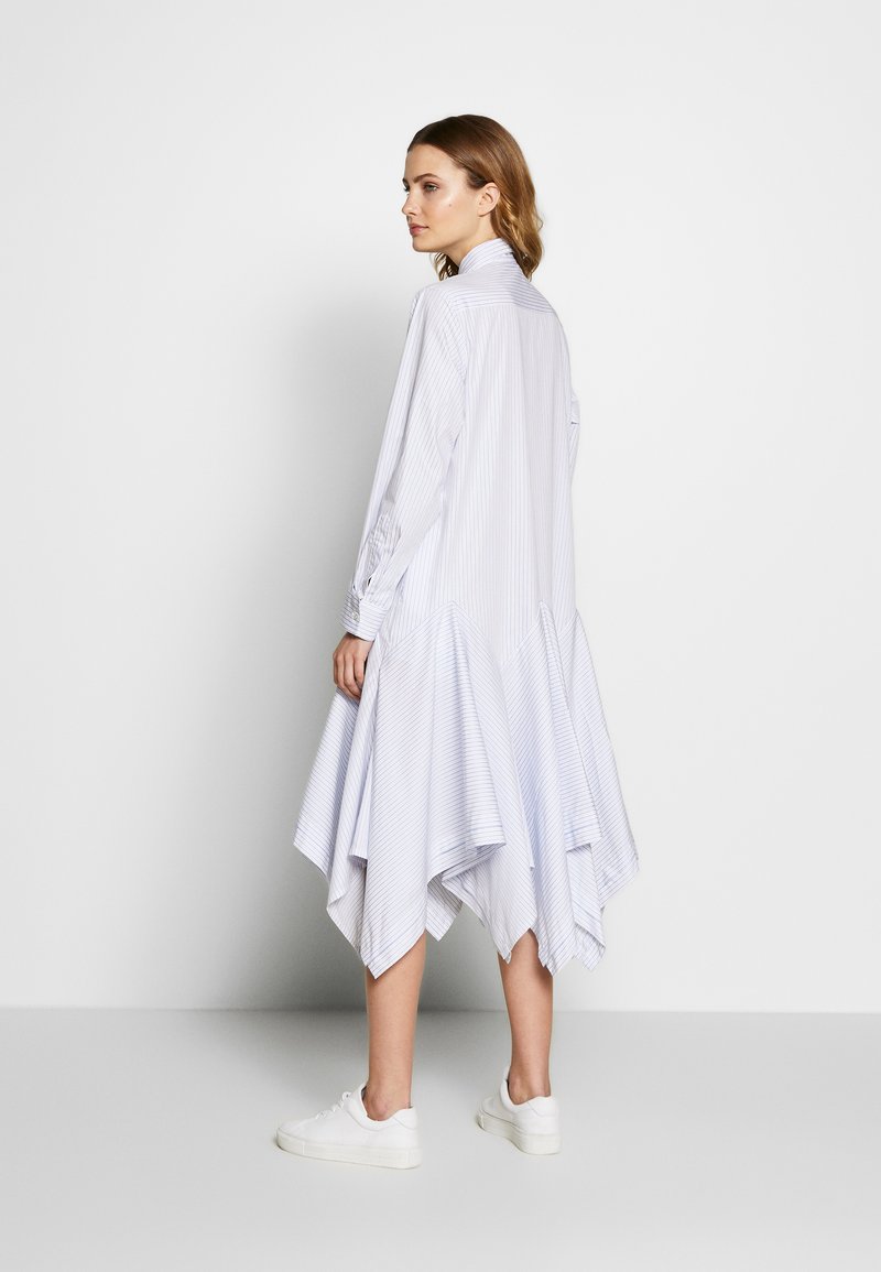 Van Laack Wjwk2 Wolfgang Joop Blusenkleid Weiss Blau Zalando De 