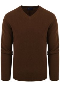 Suitable V-HALS  - Trui - bruin