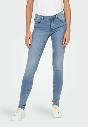ONLRAIN MITTLERE TAILLE - Ļoti pieguloši džinsi - light blue denim