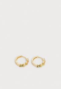 MULTI CRYSTAL STONE HUGGIE HOOPS - Σκουλαρίκια - gold-coloured/multi-coloured