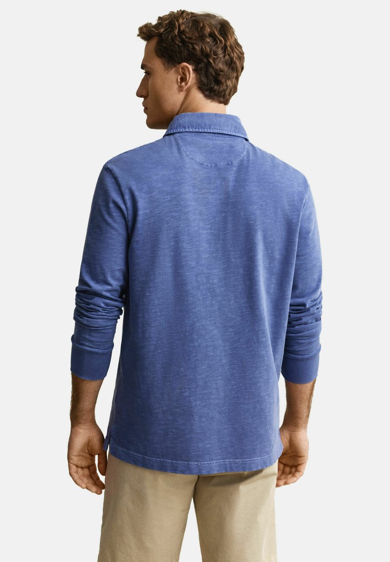 GANT WASHED HEAVY RUGGER - Polotričko - vintage blue